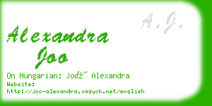 alexandra joo business card